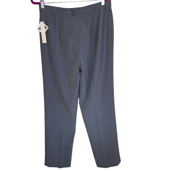 Amanda Smith Lined Dress Slacks Trousers Size 8 Gray High Waist Straight Leg NWT - Picture 10 of 11